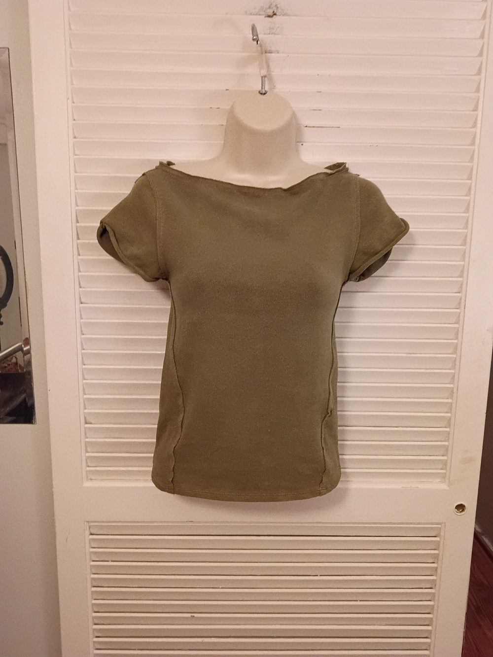 We The Free Olive Short Sleeve Top Size Small